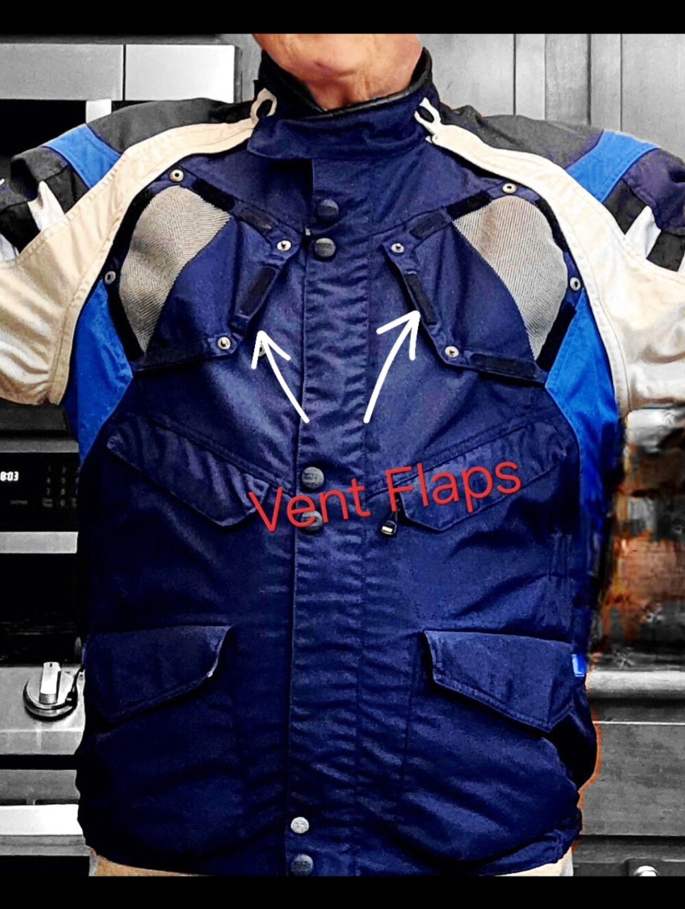 Size 62 (2-3XL USA)Authentic Men's Blue BMW MOTORRAD Rallye GS Adventure Jacket!